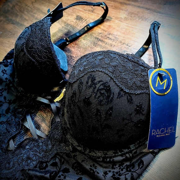 Rachel Roy Lingerie | Lace Push Up Bra Teddy/Onesie | NWT 🖤 - Picture 6 of 7